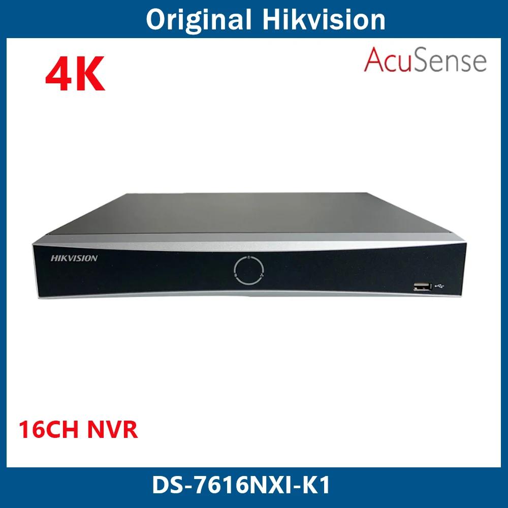 Hikvision AcuSense NVR  DS-7616NXI-K1,   ν, Onvif  , 16 ä, 4K H.265 + 1 SATA